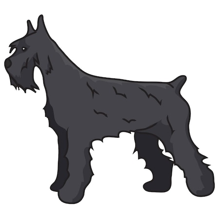 Signmission Giant Schnauzer Dog Decal, Dog Lover Decor Vinyl Sticker D-12-Giant Schnauzer